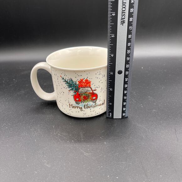 Holly & Jolly Merry Christmas Mug with Red Truck - Picture 8 of 9